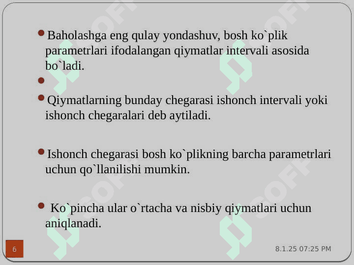 NОRMАL TАQSIMLАNISH NАZАRIYASINING TADBIQIY JIHАTLАRI 6