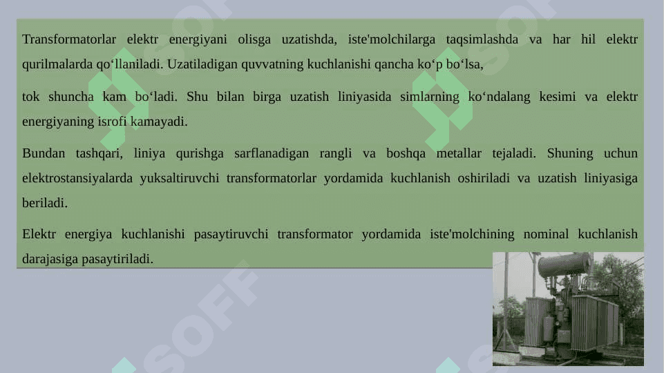 Bir fazali va uch fazali transformatorlar 5
