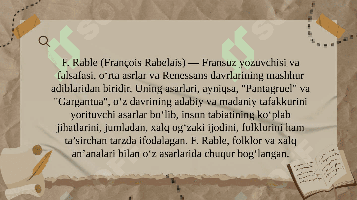 F.Rable va folklor munosabati masalasi 2