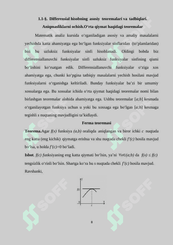 Differensial hisobning ba’zi bir tadbiqlari 6