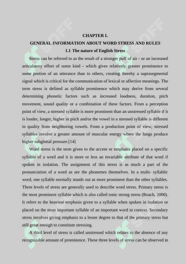 Word stress 4