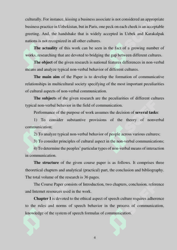 Notion of non-verbal means of communication 4