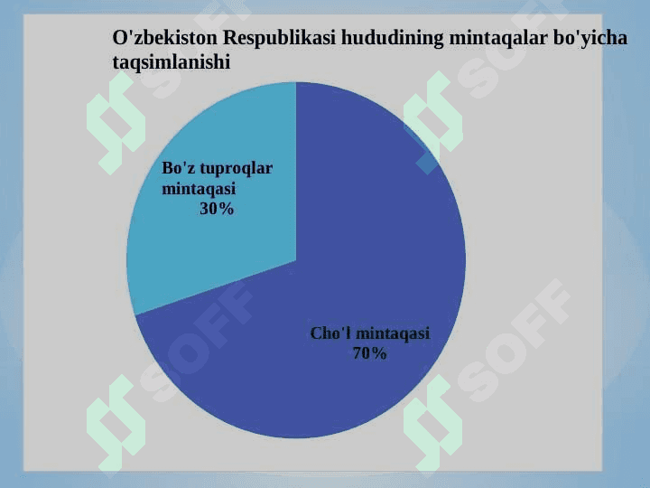 CHO‘L MINTAQASI TUPROQLARI. GIDROMORF TUPROQLAR 6