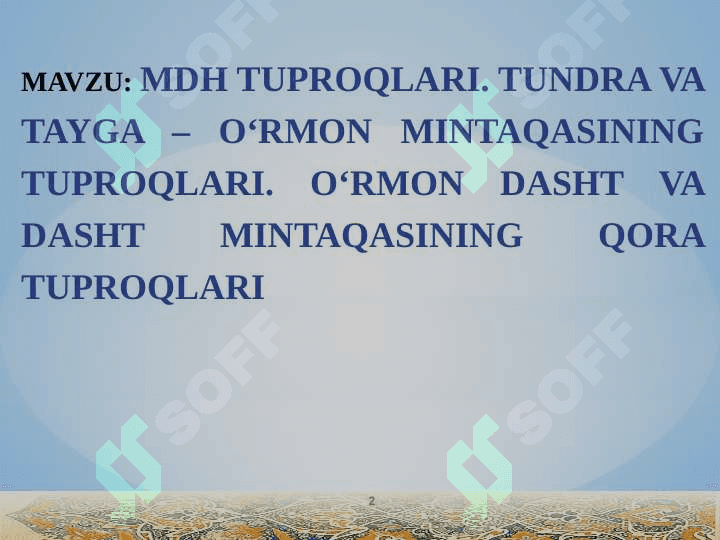 MDH TUPROQLARI 2