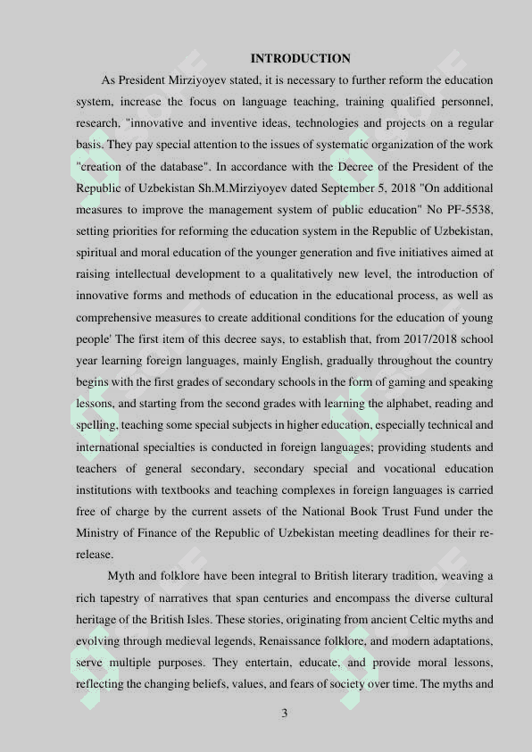 Myth and Folklore in British Literary Tradition 2