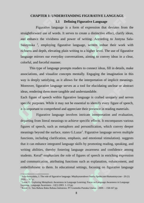 The Role of Figurative Language in Literary Stylistics 7