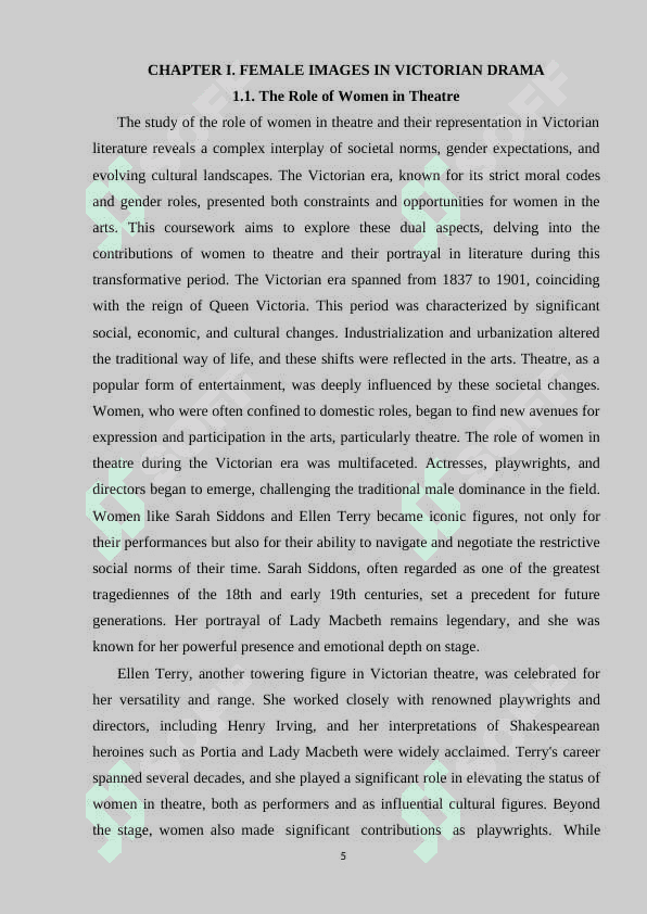 Gender Roles and Expectations in Victorian Literature 5