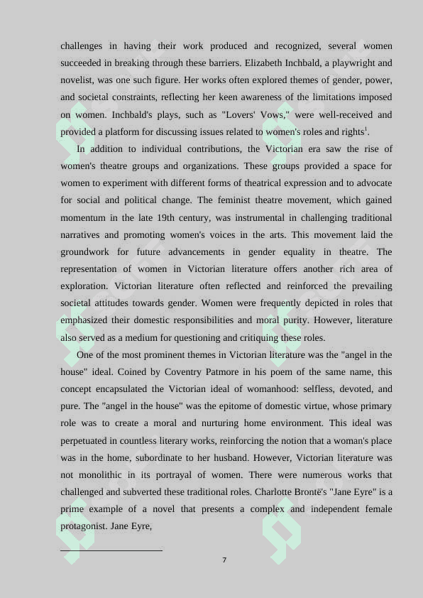 Gender Roles and Expectations in Victorian Literature 7