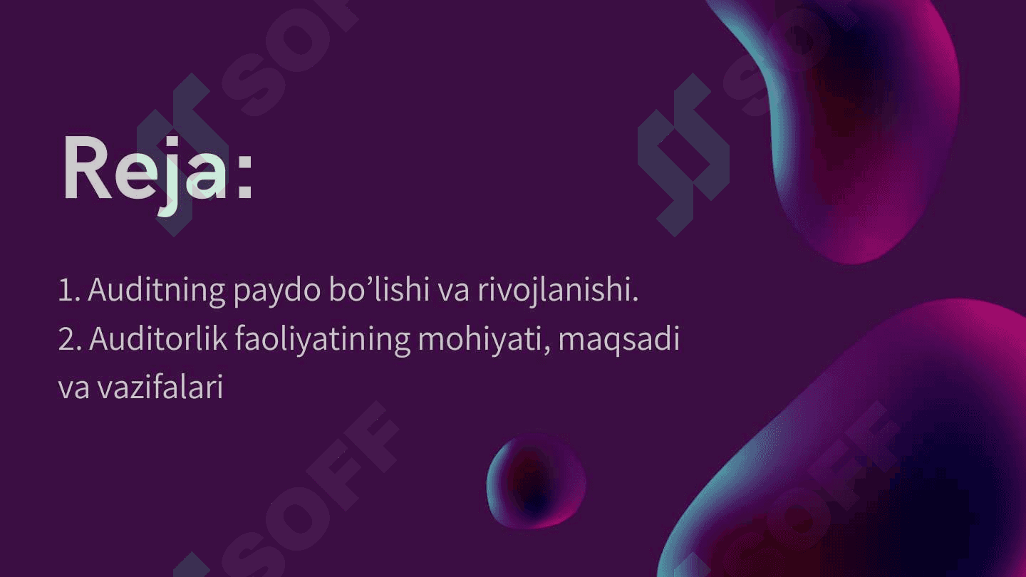 Auditni paydo bulishi 2