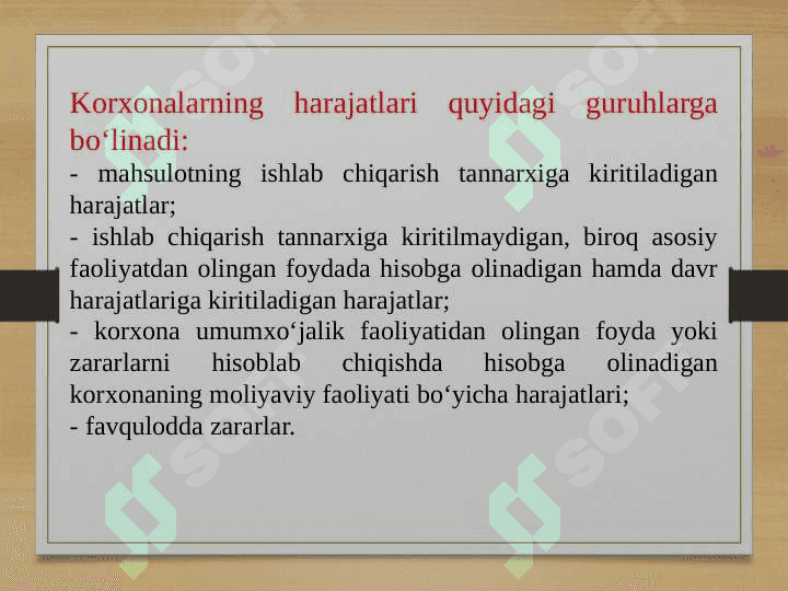 Ишлаб чиқариш харажатлари 4