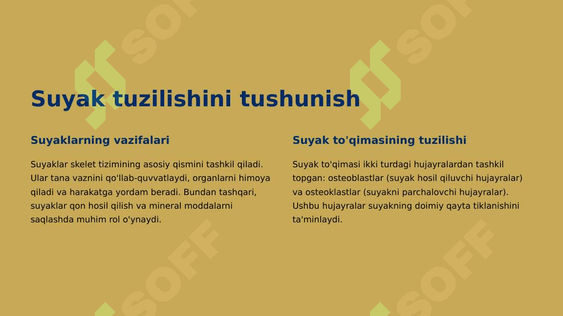 Suyak o'sishida turmush tarzining va tashqi omillarning ta'siri 3