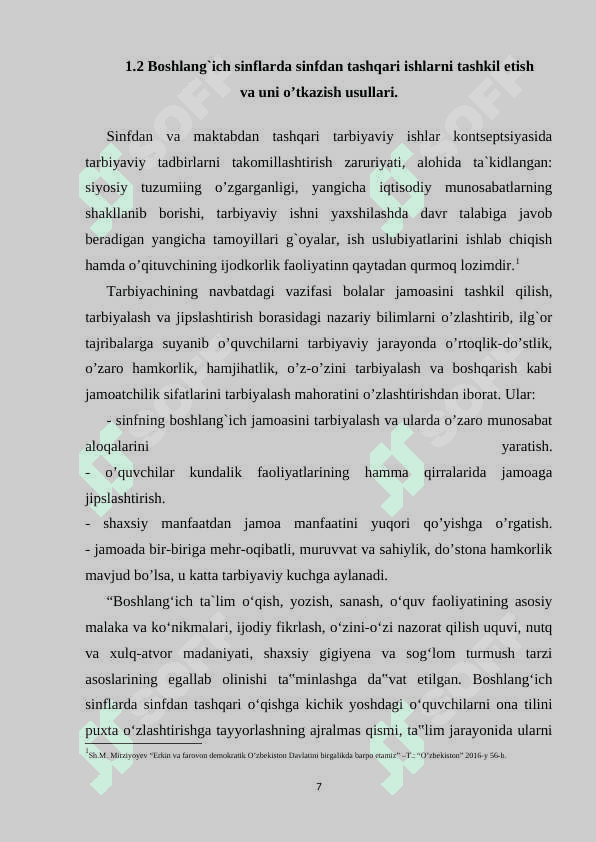 Boshlang’ich sinf ona tili va o’qish savodxonligi darslarida sinfdan tashqari oʻqish darslarida o’zbek shoirlarining ijodini oʻrganish. 7
