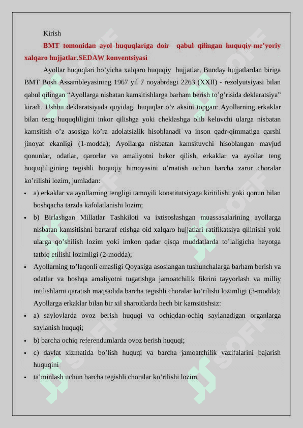 O’zbekistonda Gender tengligini ta’minlashda BMTning tutgan o’rni va ro‘li 23 2
