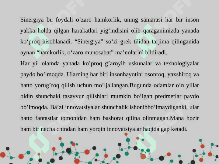 INNOVATSION STRATEGIYALARNI ISHLAB CHIQISH YO’LLARI 8