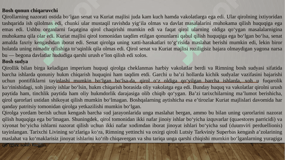 Rim davlatining tugallanishi 6