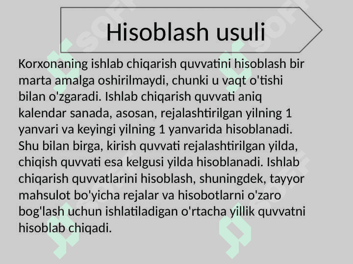 Ishlab chiqarish quvvatini rejalashtirish 7