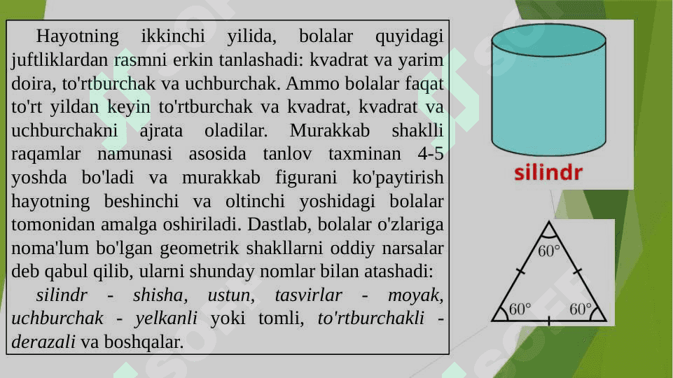 Bolalarni predmentlar shakli bilan tanishtirish vazifalari. 4