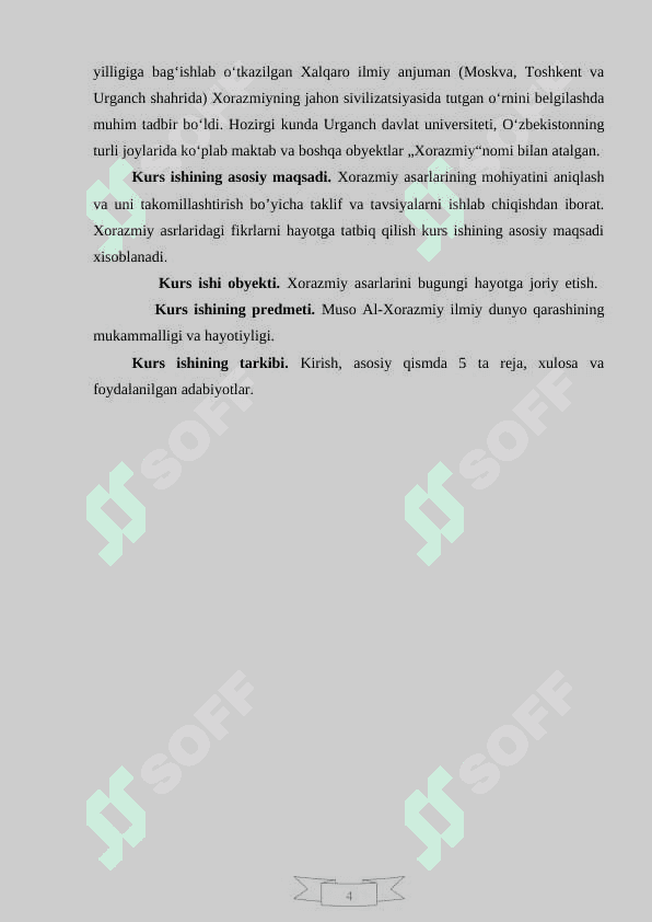 Xorazmiy hayoti va ijodini oʻrganish va darsda hamda darsdan tashqari vaqtlarda foydalanish 4
