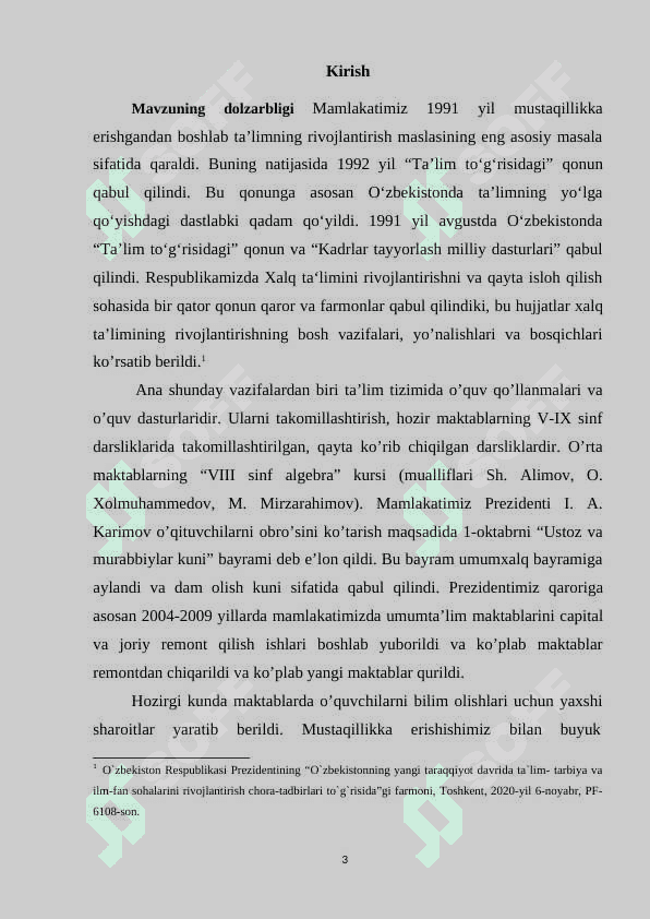 Kvadrat tenglamasini mavzusini o`qitish metodikasi 3