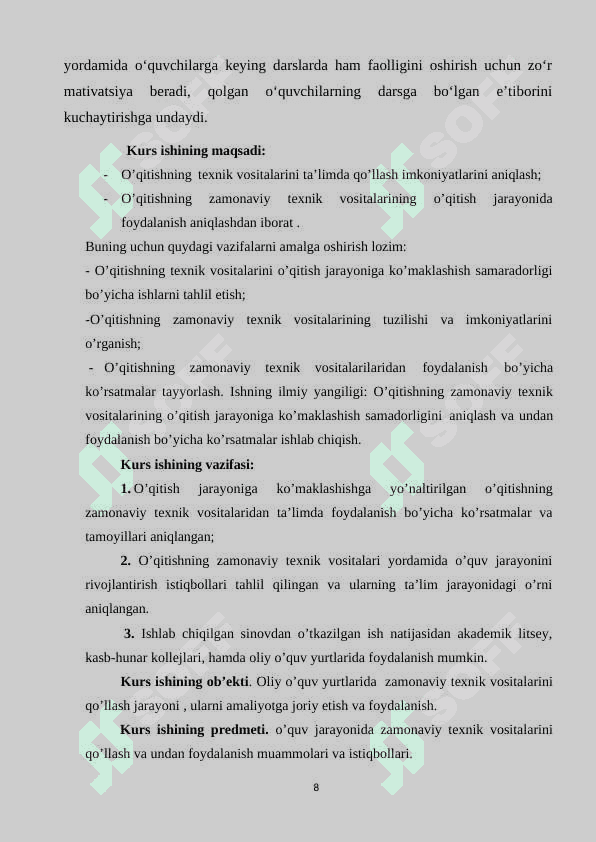 Kvadrat tenglamasini mavzusini o`qitish metodikasi 8