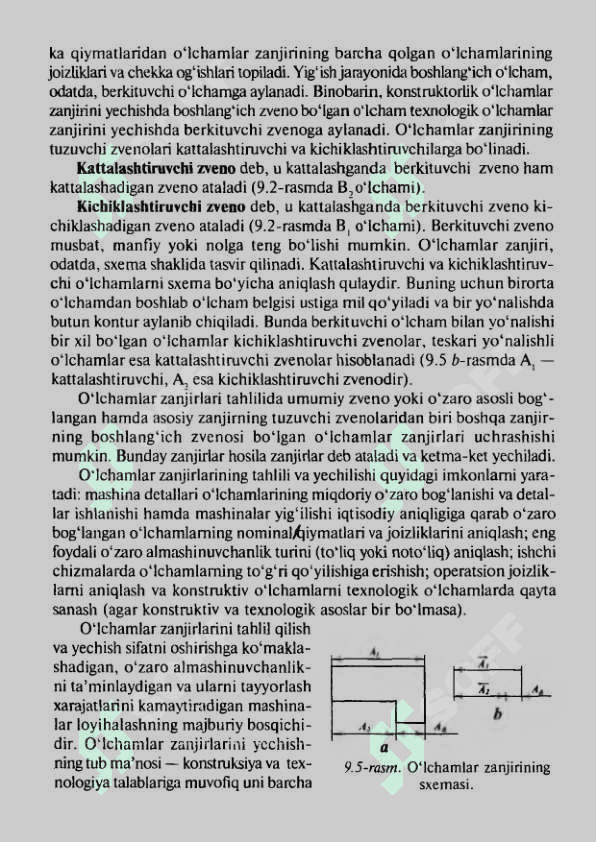 O‘lchamlar zanjirlarini to‘liq o‘zaro almashinish usuli bilan yechish. To‘g‘ri masala (Tekshirish hisobi) . Teskari masala (loyiha xisobi ) 4