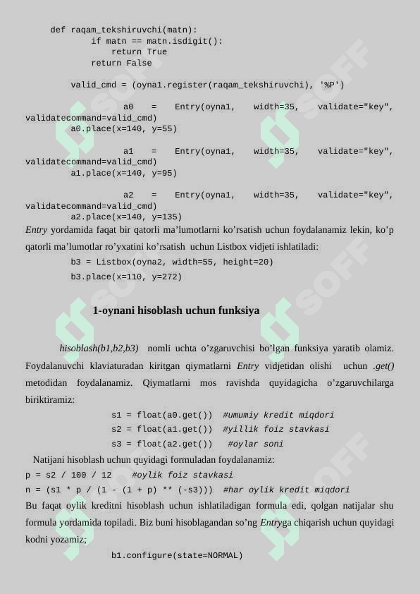 Python dasturlash tilida kalkulyator tuzish 8