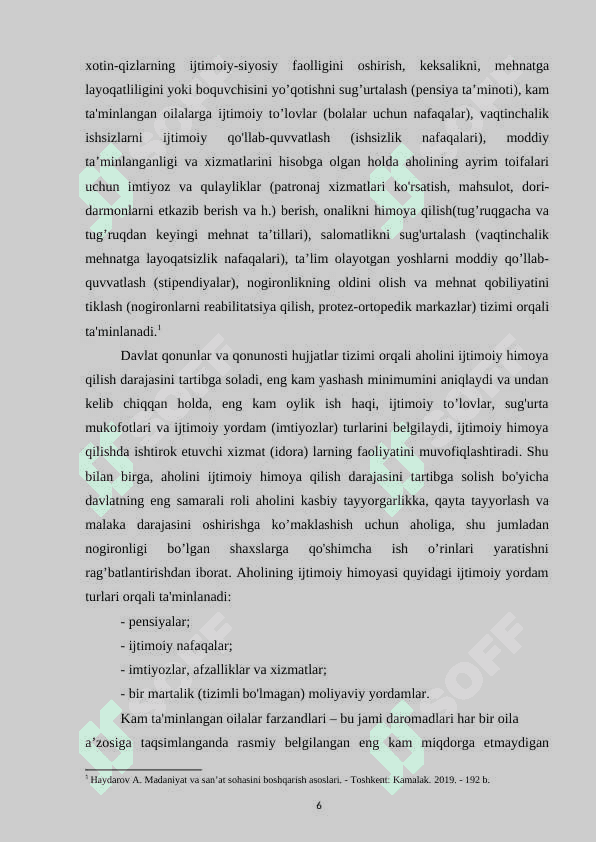 Ijtimoiy-madaniy sohalarni moliyalashtirishda davlat byudjetining o'rni va ahamiyati 6