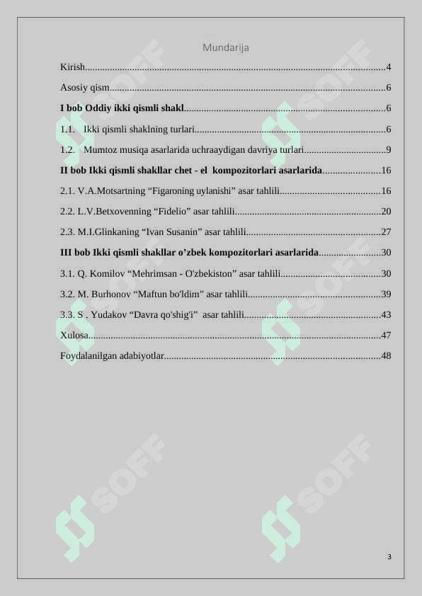 Oddiy ikki qismli shaklning kompozitorlar ijodidagi ahamiyati 3
