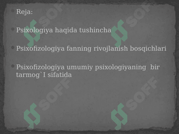 Psixologiya fanni maxsus tarmoqlari 2