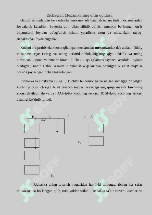 Oddiy mexanizmlar ko’char va ko’chmas bloklar 4