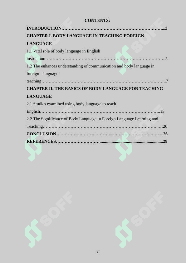The importance of body language in teaching foreign languages 2