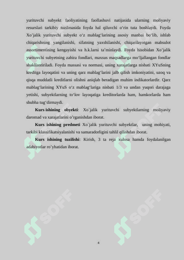 Xo’jalik yurituvchi sub’ektlarning xarajat 4