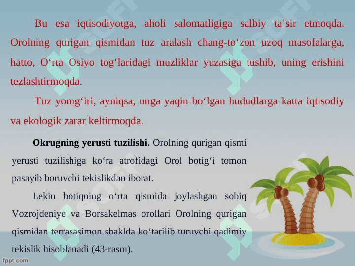 OROL VA QUYI AMUDARYO TABIIY GEOGRAFIK OKRUGI 6