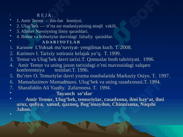 Markaziy Osiyoda Temur va temuriylar davrida fan va texnika taraqqiyoti 2
