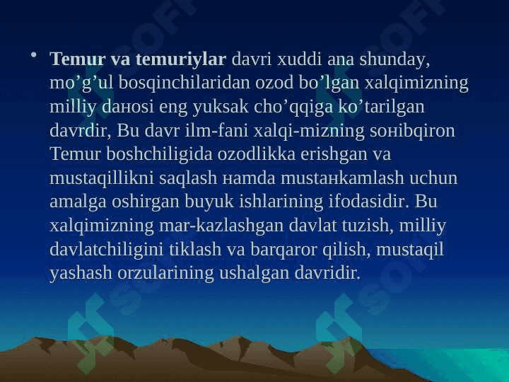 Markaziy Osiyoda Temur va temuriylar davrida fan va texnika taraqqiyoti 4