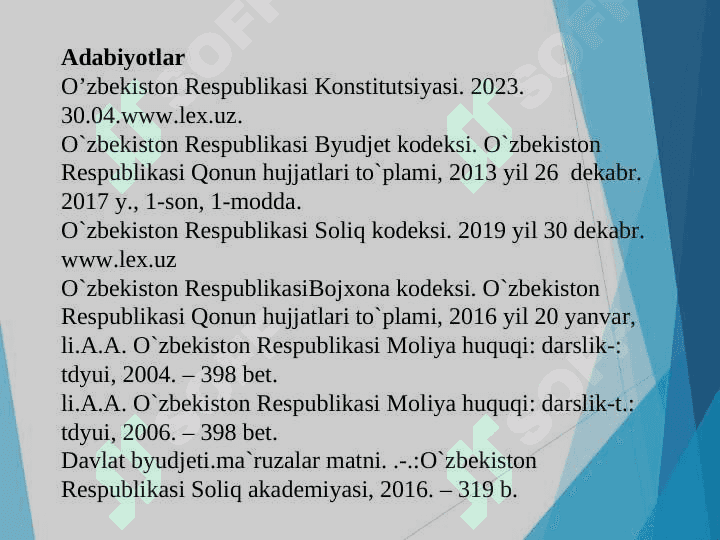 Byudjetning mоliyaviy-huquqiy аsоslаri 2