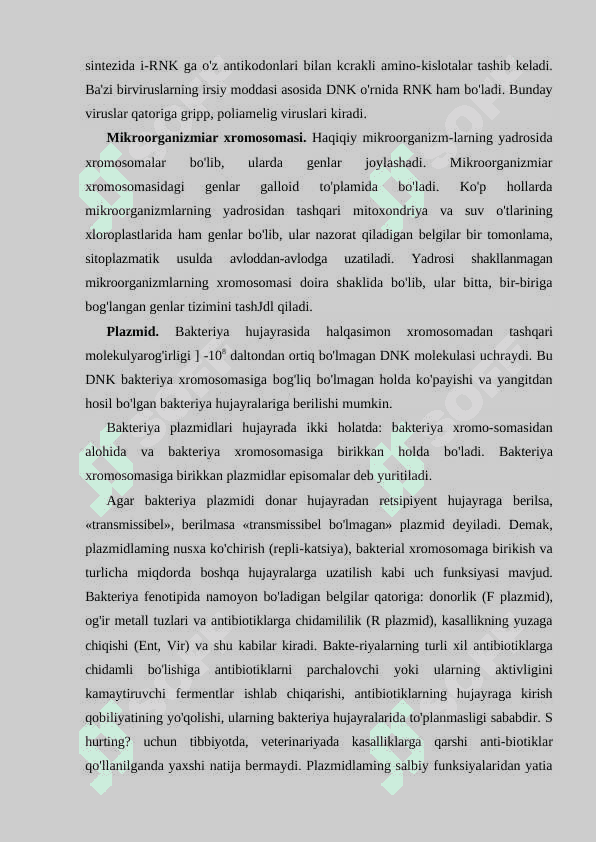 Mikroorganizmlar genetikasi 4