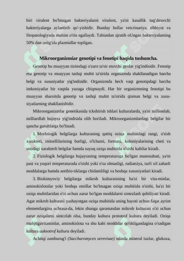 Mikroorganizmlar genetikasi 5