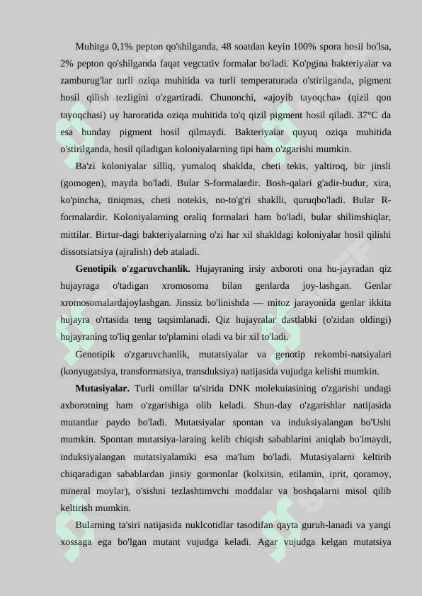 Mikroorganizmlar genetikasi 7