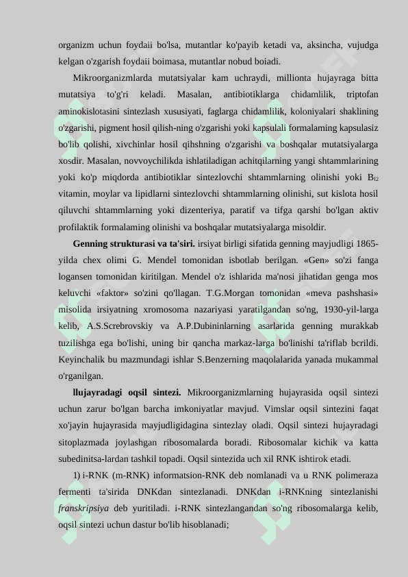 Mikroorganizmlar genetikasi 8