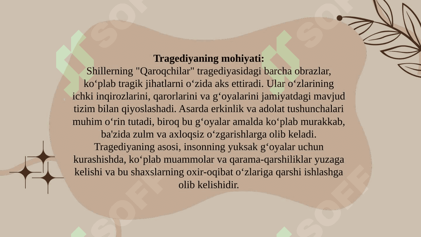 F.Shillerning Qaroqchilar tragediyasida tragik obrazlar 7