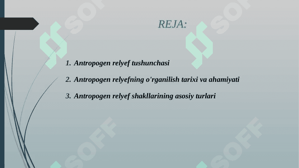 ANTROPOGEN RELEF SHAKLLARIGA TA'RIF BERISH 2