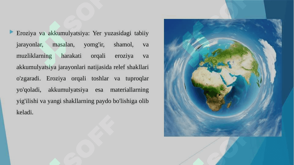 KOSMOGEN RELEF SHAKLLARINI TAHLIL QILISH 7