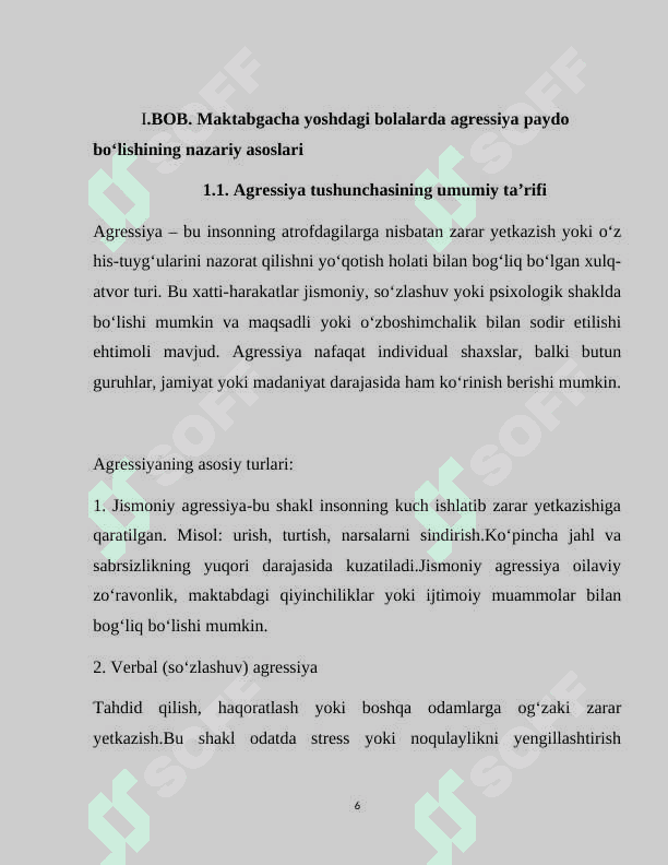 Maktabgacha yoshdagi bolalarda agressiv holatini shakllantirish 6