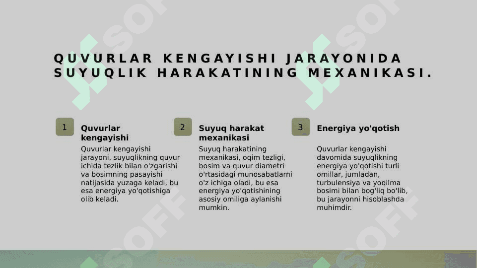Quvurning tez kengayishi J.Sh.Borda formulasi Bosimli quvurlarda suyuqlik harakati paytida yo‘qotilgan nopori. 4