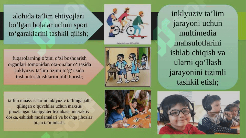 O'zbekistonda imkoniyati cheklangan bolalar uchun inklyuziv ta'lim 8
