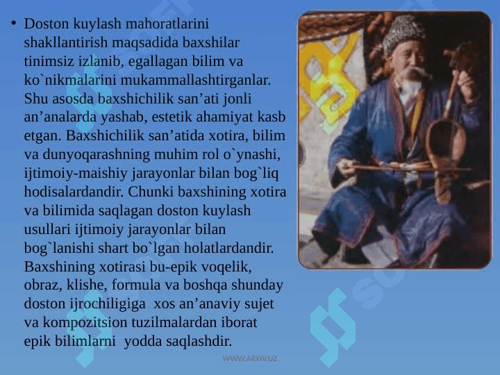 Baxshilik san`ati 3