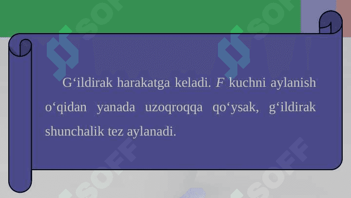 Kuch momenti. Richag va uning muvozanat sharti 3