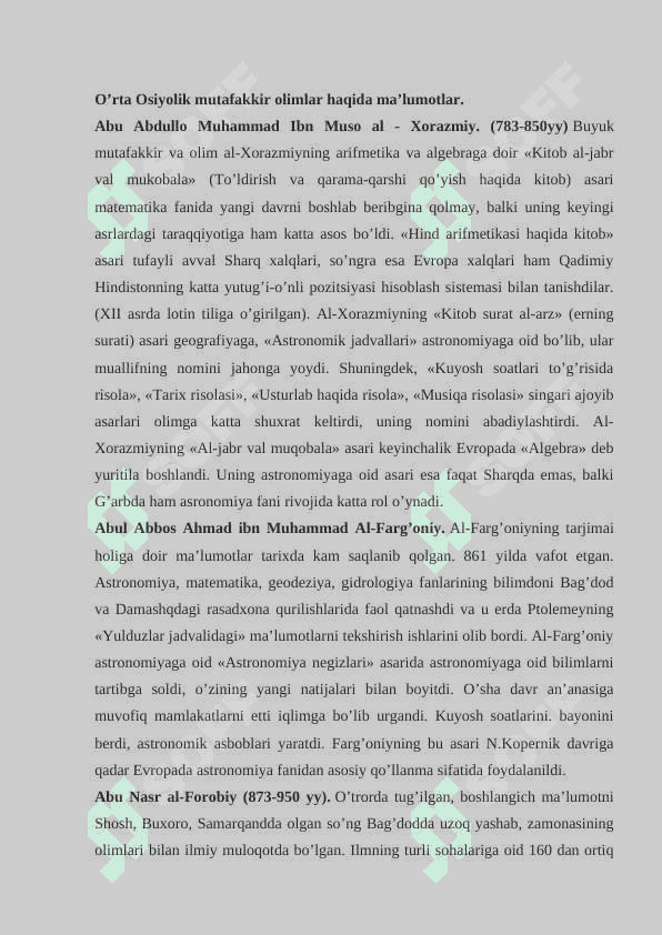 O'rta Osiyolik buyuk muhaddislar va ularning ma'naviy me'rosi 3