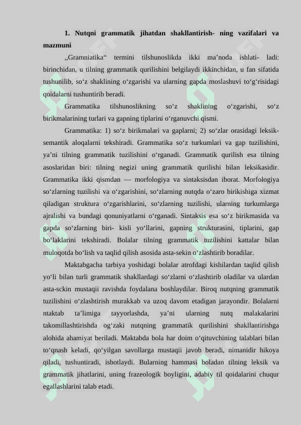 Maktabgacha yoshdagi bola nutqning grammatik shakillantirish metodikasi 3